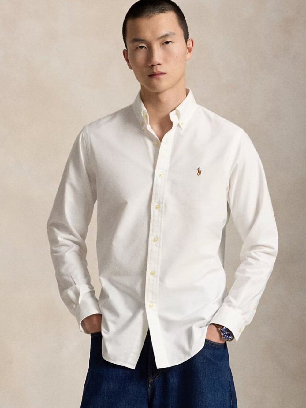 White Yarmouth Cotton Oxford | Ralph Lauren